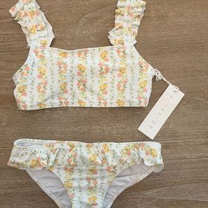 Minnow Size 7/8 Girls Citrus Print Bikini